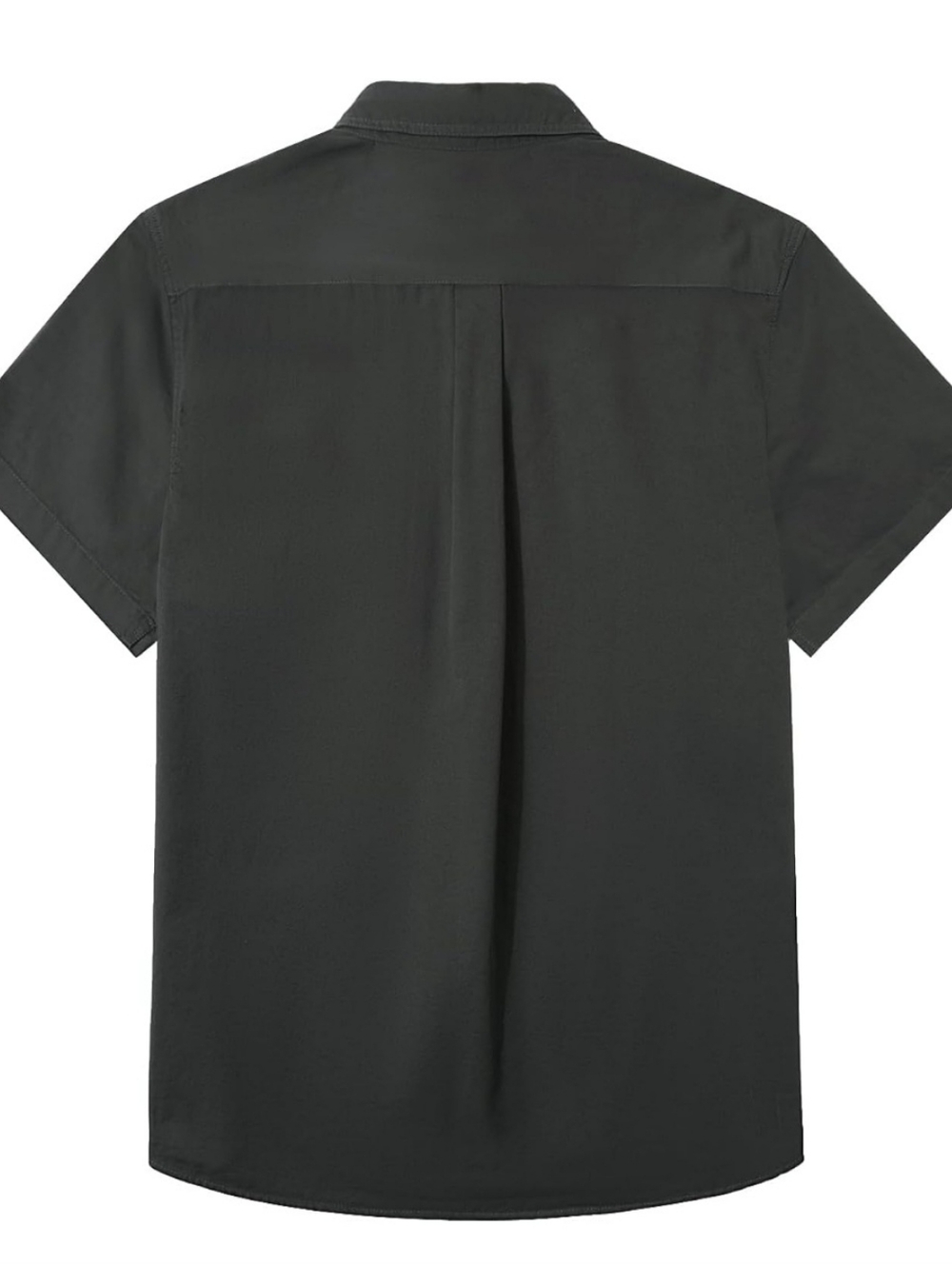 Men’s Short Sleeve Button Down Work Shirt Dark Gray 2X NWT 100% Cotton - Picture 2 of 6